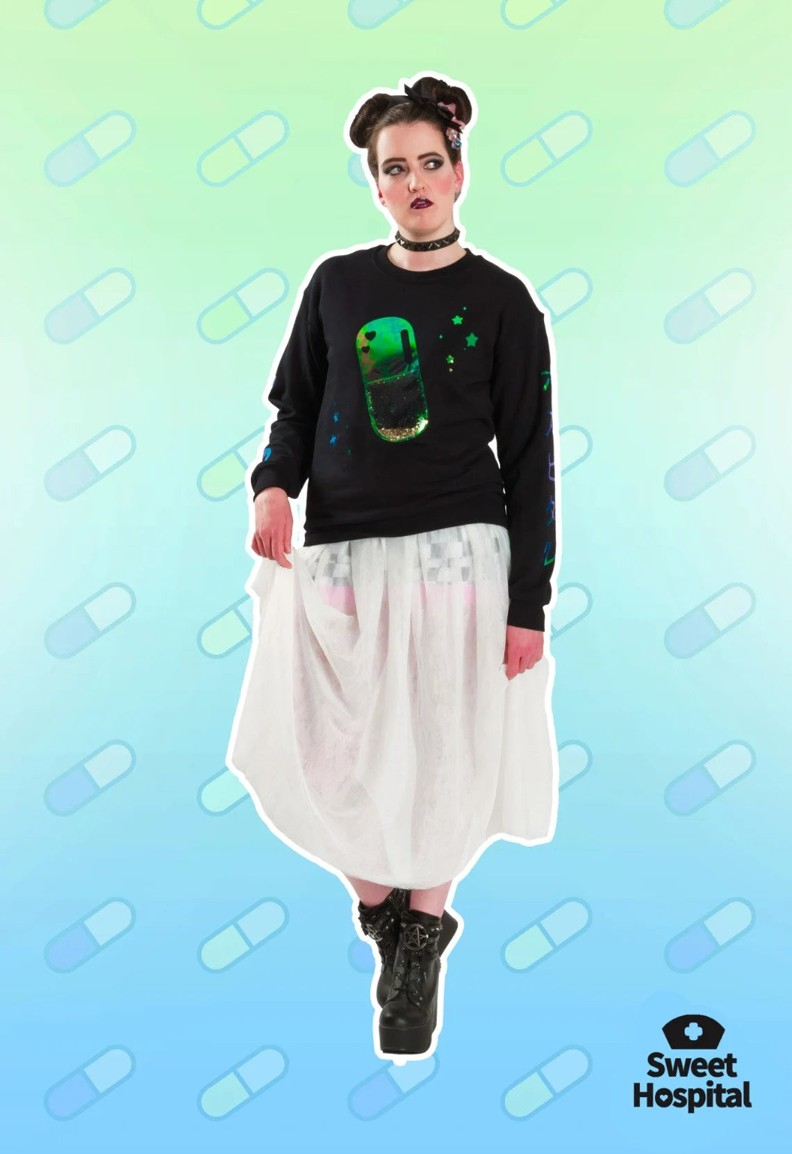 Sweet Hospital Pill Sweater