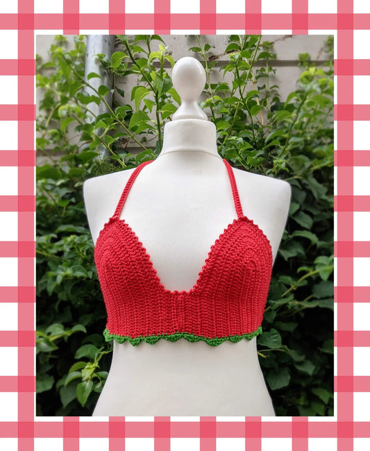 Strawberry Crochet Top