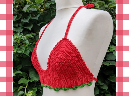 Strawberry Crochet Top